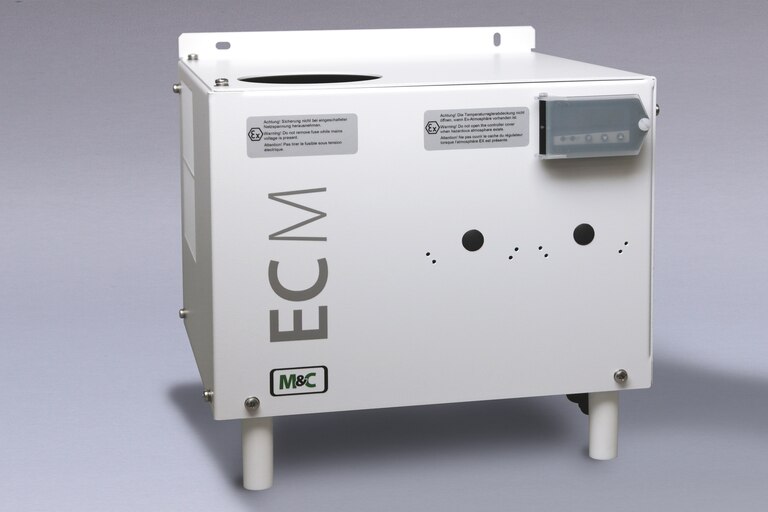Schrägansicht Kompressor-Gaskühler ECM-EX-1